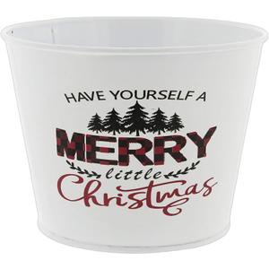 Napco Imports 6.5" Merry Christmas Metal Pot Cover