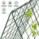 Amoskey Cucumber Trellis, Garden Trellis for Climbing Plants Outdoor, Foldable A-Frame Trellis, Cucumber Trellis for Raised Bed for Cucumbers, Peas, or Tomatoes (Green, Small Grid 48H*34''W)