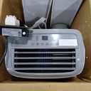 BLACK+DECKER Portable Air Conditioner, 8,000 BTU (3,950 BTU SACC) for Rooms up to 400 Sq. Ft., Portable AC with Follow Me Remote Control and Window Kit, BPACT08WT, White