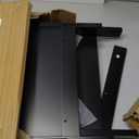 ChooChoo Black Nightstand Set of 2,Night Stand with Charging Station, Wooden Top Bedside End Table with Drawer and Storage Space for Bedroom (Black)