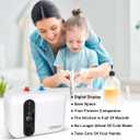 Electric Hot Water Heater 110/120V Small Compact Tank,Rv Tr 2.5-3.0 Gallon Trailer 1440-1500W Kitchen Instant Under Sink Counter Cupboard, Food Truck 2 PCs 16 Long 1/2FIP Stainless Steel Hose 11L