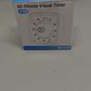 Yunbaoit Visual Timer with Night Light, 60-Minute Countdown Timer for Kids and Adults, Silent Classroom Timer, Time Management Tool for Home, School, or Work (Light Blue)