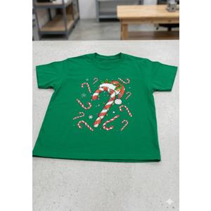 Christmas Candy Cane Santa Xmas Kids Toddler Youth Women Men T-Shirt.XS