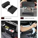 JONAS C Car Armrest Storage Box Universal Car Armrest Support Elbow, Car Center Console Armrest Extender Adjustable Armrest Height Forearm Wrist Support Pad for Most Car