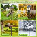 Bird House Pole for Outdoor, 90 Inch Heavy Duty Bird Feeder Pole with 5-Prong Base,1 Inch Diameter Bird Feeder Stand for Yard Garden Patio Watching (Without Bird House)