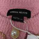 URBAN REVIVO Women's Knit Cardigan Sweaters Casual Long Sleeve Open Front Button Down Cropped Jackets Size 4