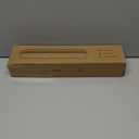 Quasziwa Aluminum Foil & Plastic Wrap Dispenser with Cutter - Easy One-Hand Operation, Space-Saving Kitchen Organizer for Worktops & Cabinets, Magnetic Cling Film Dispenser - Fits 12" Rolls, Gray