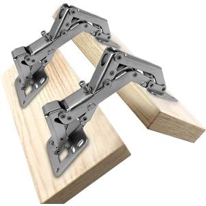 170 Soft Close Cabinet Hinges, Adjustable Lazy Susan Hinges for Corner Cabinets, Heavy-Duty Concealed Frameless Hinges with No Pre-Drilling Installation for Kitchen Cupboards & Trap Doors (1 Pair)