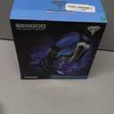 BENGOO G9000 Stereo Gaming Headset for PS4 PC Xbox One PS5 Controller, Noise Cancelling Over Ear Headphones with Mic, LED Light, 7.1 Surround Sound, Soft Memory Earmuffs for Nintendo Xbox Series X|S (Blue)