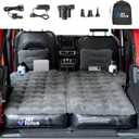 JOYTUTUS SUV Air Mattress for Camping w/Air Pump Compatible with Wrangler JL 4X4, Comfort SUV Inflation Mattress w/2 Pillows for 2018-2025 Wrangler JL 4 Door (Don't for 4XE) - Dark Grey