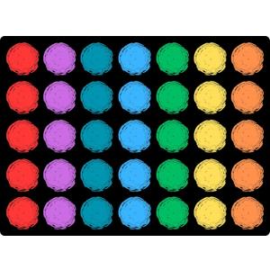 Genki - Classroom Rug for Kids - Education Classroom Carpet for Children - Colorful Seating Area - Large Elementary Classroom Rugs - Kids Seating for School Playroom | 3'3"x4'4" Rectangle