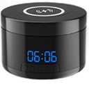 Smart Security Camera - 1080P Indoor Cameras for Home Security - Pet/Dog Camera with Motion Tracking - 15W Fast Phone Charger - Digital Clock (Classic Black)