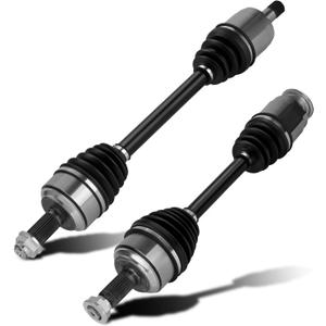 Pair (2) Front CV Axle Shaft Assembly Fit for Honda CR-V 2007 2008 2009 2010 2011 2012 2013 2014 2.4L (NOT for Touring Model), Driver and Passenger Side, Replace# 66-4256