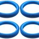 Funmit 896584000-143 Blue Front Tire Kit with Super Hump Replacement for Haywood Poolvergnuegen Select Pool Cleaners and Perfectly Compatible with Hayward Phoenix Cleaners (Pack of 4)