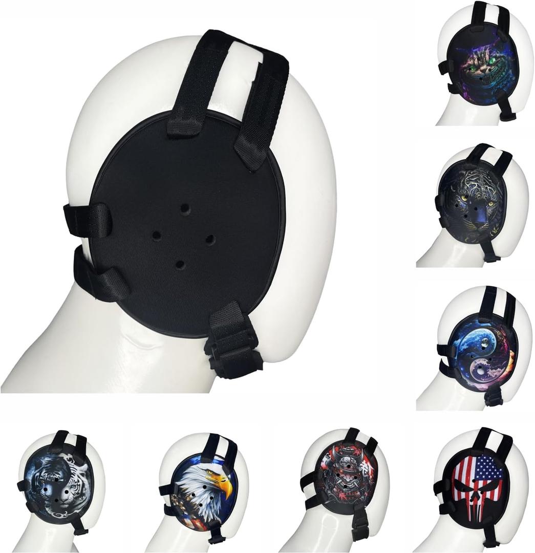 ROAR-INT BJJ Ear Guard New Easy to Adjust Design Wrestling Protective Headgear Wrestling Ear Guard MMA Jiu Jitsu (Black)