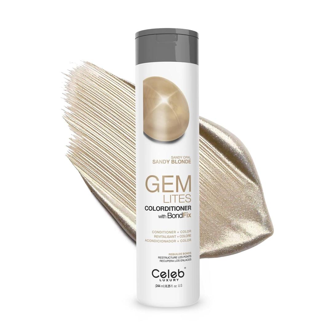 Celeb Luxury Color Depositing Conditioner - Color Refresher with Bondfix Bond Rebuilder, Viral and Gem Lites, Pairs with Colorwash