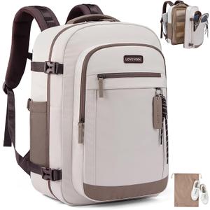 LOVEVOOK 40L Travel Backpack for Women, Airline Approved Carry On Luggage, TSA Personal Item Bag fits 15.6 Inch Laptop, Weekender Overnight Suitcase for Work