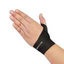 Pickleball Wrist Brace Support for Tennis, Ultra Thin Elastic Wrist Wraps, Lightweight, Breathable and Skin Friendly (Black/Left/One Size)