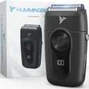 HUMMINGBIRD MK2 Compact Foil Shaver  No Nick, No Cut, No Razor Burn Face Shaver for Men, Portable USB C Rechargeable, Dual Foil Flex Head Electric Razor, LED Display, Travel Head & Facial Groomer