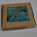 Artificial Flowers 50PCS Real Looking Dark Teal Roses Fake Roses with Stem for DIY Wedding Bouquets Centerpieces Party Baby Shower Home Decorations