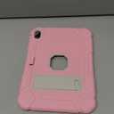 BMOUO Case for iPad (A16) 11th Generation 11 Inch 2025/iPad 10th Generation 10.9" 2022 - with Kickstand & Pencil Holder, Heavy Duty Shockproof Protective iPad 11th 10th Generation Case, Pink