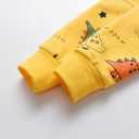 Elspilit Toddler Baby Boy Clothes Animal Style Long Sleeve Tops Sweatsuit Pants Outfits Set (Dark yellow, 12-18 Months)