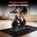 Treadmill Mat for Carpet &Hardwood Floors 79x39, Treadmills Mat, Mat for Under Treadmill/Walking Pad/Exercise Bike on Carpet, Hardwood Floors Protectior, Non-Slip, Waterproof, Noise Shock Absorption