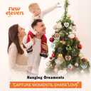 3 x NewEleven Basketball Ornament 2025 - Basketball Gifts for Boys, Him, Boyfriend - Sports Ornaments for Christmas Tree Gift from Friend, Family - Christmas Ornaments