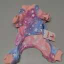 Small Dog Pajamas Pjs Sweater Cute Extra Small Dog Clothes, 4 Legs Puppy Jumpsuit, Warm Winter Fleece Doggie Onesies Pet Apparel Outfits for Chihuahua Yorkie Cat, Pink, XXXS