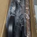 LASZOLA Black 5 Tiered Plant Stand Indoors Heavy Duty Metal Rack, Sturdy Multi Level Shleving Hold Flowers, Larger House Decorate Ladder for Planting Inside Tree Herb Cactus, Wooden Base, Space Saving