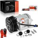 A-Premium Air Conditioner AC Compressor with Clutch Compatible with Kenworth T660 2015-2016, T680 2015-2016, T880 2015-2016 & Peterbilt 365 2015-2016, 367 2015-2016, 388 2015-2015, 389, 567, 579, 587