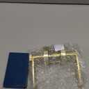 Brushed Gold Interior Handle with 3 Keys, Interior Gold Privacy Lever for Bedroom & Bathroom, Reversible Left/Right, Easy 510 Min DIY Installation, Heavy-Duty Build, 1 Pack