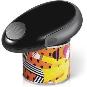 Hands-Free Electric Can Opener for Seniors and Arthritis, Automatic One-Touch Can Opener Electric, Safe Smooth Edges, Black