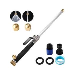 Hydro Jet Wand, Hillylolly High Pressure Wand, Portable Hydro Jet High Pressure Power Washer Gun, deep Jet Power Washer Wand, with Connection Adapter and Nozzle, for Garden/Window/Car Cleaning, 44 CM