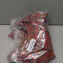 Aneco 2 Pack Red Christmas Bows and Wreaths - Plastic Bows for Christmas Tree, Garland and Outdoor Decoration (Black with Red, 12 x 18 inches)