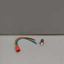 Set of 22mm (7/8") 3-Position Rotary Switch 12V/24V DC Self-Locking DPDT Latching Switch Red