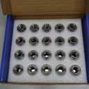 M12X1.5 Lug Nuts - 20pcs Wheel Nut Set Compatible with Buick, Dodge, Chrysler, Ford, GMC, Cadillac, Chevrolet/Chevy, Lincoln, Toyota, Hyundai, Pontiac