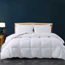 Cozynight Down Alternative Comforter-All Season Twin XL Comforter Duvet Insert with Corner Tabs-Breathable-Box Stitched Reversible White Comforter 68x90 inches