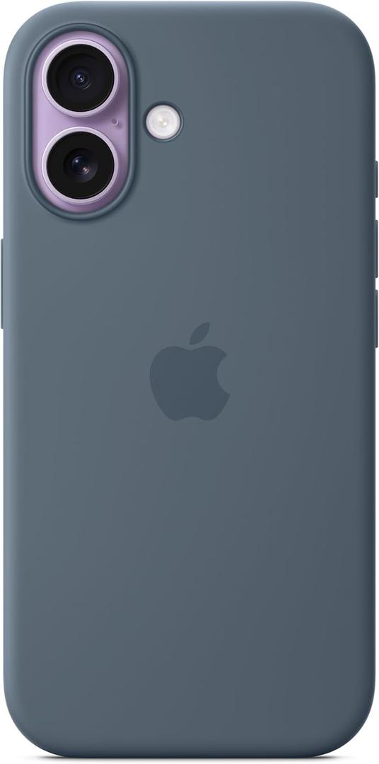 Apple iPhone 17 Silicone Case with MagSafe and Camera Control: Lightweight Phone Case, Wireless Charging Compatible, Smooth Matte Finish; Anchor Blue