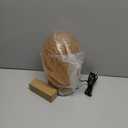 Modern Globe Glass Table Lamp Mid-Century Industrial Dimmable Touch Control Desk Lights 3 Brightness Levels Glass Small Decor Nightstand Lamps for Bedroom Living Room Study (Amber)