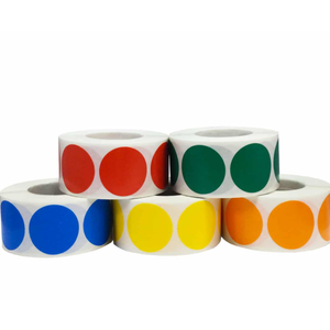 Primary Color Code Labels Pack 1″ Round, Pack of 7