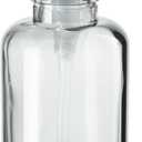 Oggi 12oz Round Glass Lotion and Soap Dispenser for Kitchen or Bath-Clear