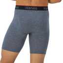 Hanes Men's Underwear Boxer Briefs 3-Pack, Total Support Pouch, Sexy Men's Underwear, Long or Short-Leg Boxer Briefs (L)