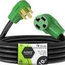 RVMATE 4 Prong Dryer Extension Cord 10 Feet, 30 Amp NEMA 14-30P to 14-30R 125V/250V Waterproof PVC Jacket, Perfect for Dryer Power Extension, ETL Listed
