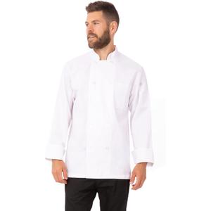 Chef Works Men's Le Mans Chef Coat (XX-Large, White)