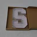 PATIKIL 10" Cardboard Letter, Letter S Paper Box Fillable Tray Container for Charcuterie Mache Chocolate Candy Birthday Party Anniversary Decorations, White