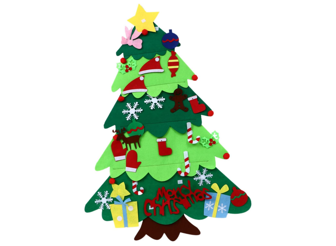 1pc Christmas Tree Kit for Boy Girl Creative Handmade Table Decor Accessories Lights Educational Ornament for Fun Skill Development for Holiday Crafting