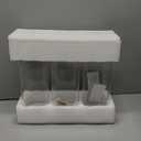 ComSaf Glass Spaghetti Pasta Storage Containers with Lids 2.2 Qt Set of 3, Tall Clear Airtight Food Storage Jar with Lid for Noodles Flour Oat Cereal Sugar Beans, Sqaure Spaghetti Pantry Containers