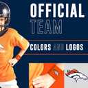 Franklin Sports NFL Team Logo Wristbands - Pair of Youth Wristbands for Costumes and Uniforms (Orange)
