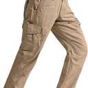 SPOSULEI Mens Tactical Pants Ripstop Cargo Work Pants with 9 Pockets Water Resistant Breathable Hiking Construction Pants, Size -30W/30L